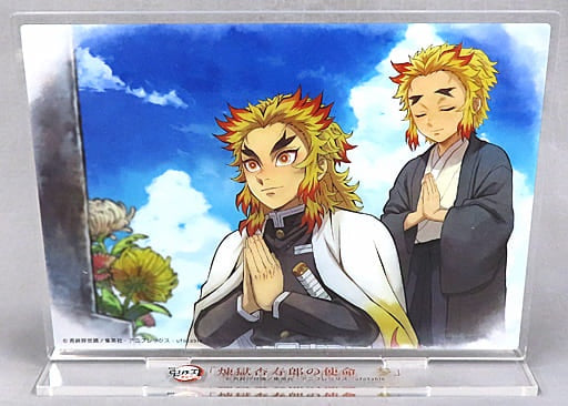 Kyoujurou Rengoku Senjurou Rengoku Kyoujurou Rengoku's Mission That Part Acrylic Stand TV Anime Demon Slayer Kimetsu no Yaiba Infinite Train Edition x ufotable Cafe x Machi Asobi CAFE
