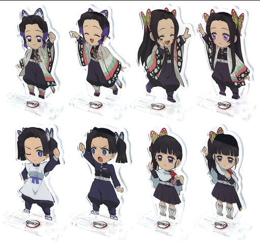 All 8 types set Demon Slayer Kimetsu no Yaiba Character picture scroll cafe in ufotable Cafe Random acrylic stand connected 6th period