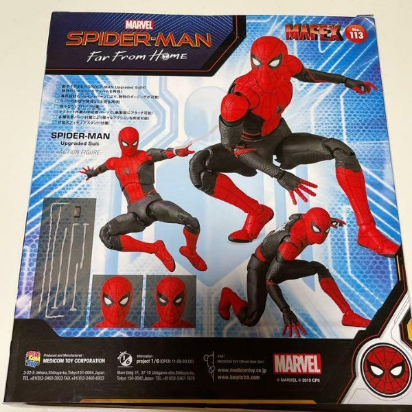 MAFEX Marvel Spider-man Far from Home No.113 Upgraded Suit Figure Medicom Toy