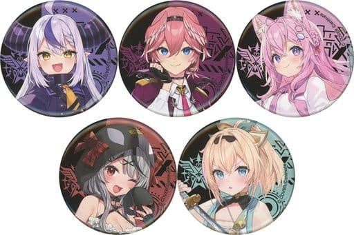 Movic Badge Pins All 5 Types Set Virtual YouTuber hololive Secret Society holoX Character Badge Collection