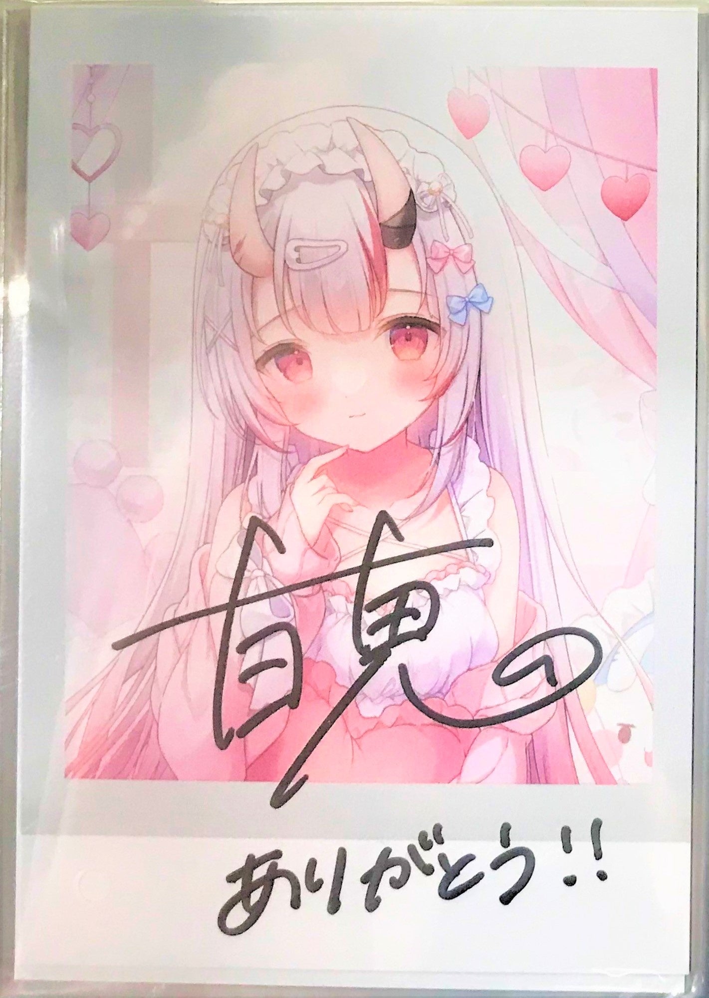 hololive hololive New Costume Commemoration 2023 Handwritten Signatureed Cheki-style bromide card Nakiri Ayame