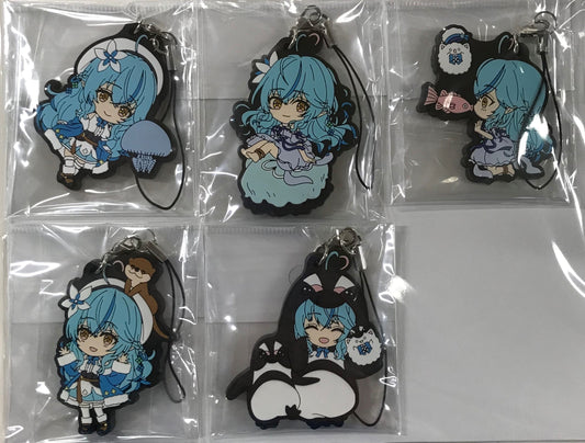 Chugai Mining hololive Yukihana Lamy x Sunshine Aquarium Aquarium Trading Rubber Strap Complete Set 1BOX