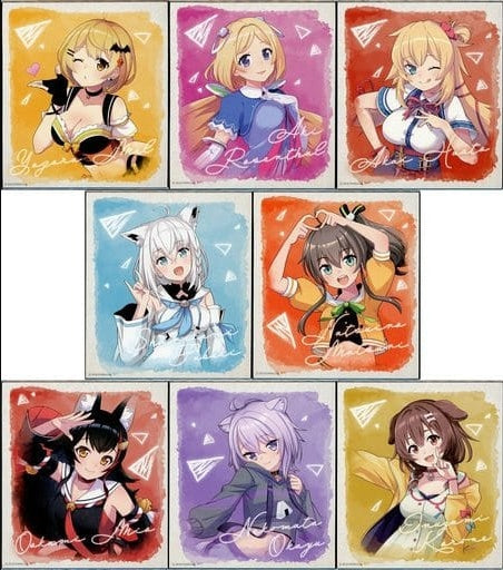 Bushiroad Creative Paper Products All 8 Types Set hololive hololive SUPER EXPO 2022 Trading Mini Shikishi vol.2 1st Generation Gamers