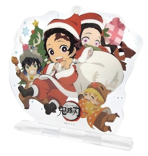 Assembly SD acrylic stand Demon Slayer Kimetsu no Yaiba x ufotable cafe Christmas event