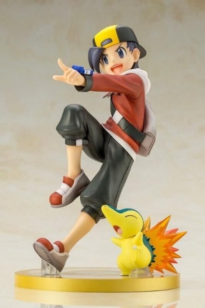 Pokemon series Hibiki Ethan with Cyndaquil 1/8 Figure KOTOBUKIYA ARTFX J JPN New