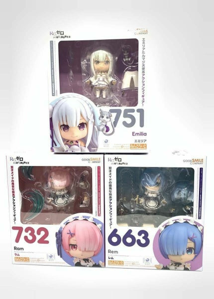 Re: Zero Starting Life in Another World Nendoroid 663 732 751 Rem Ram Emilia