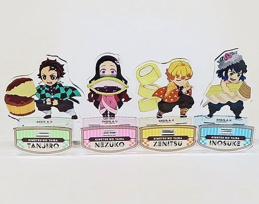 A Set Sweets Yura Yura Acrylic Stand 4 piece set Demon Slayer Kimetsu no Yaiba x Lawson Loppi HMV BOOKS online limited