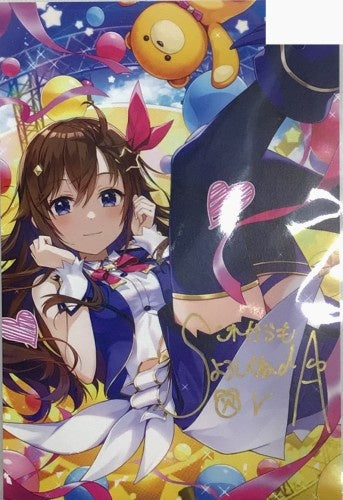 hololive hololive birthday commemoration 2021 Handwritten Signatureed illustration postcard drawn by Mr. Orudan Tokino Sora