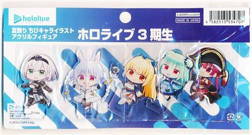 hololive Cover Hololive Summer Festival Chibi Character Illustration Acrylic Figure Hololive 3rd Generation