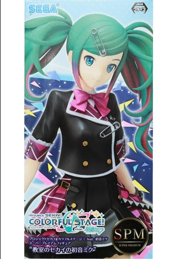 Sega Figure Classroom Sekai Miku Hatsune Project SEKAI Colorful Stage feat.Miku Hatsune Super Premium Figure Classroom Sekai Miku Hatsune