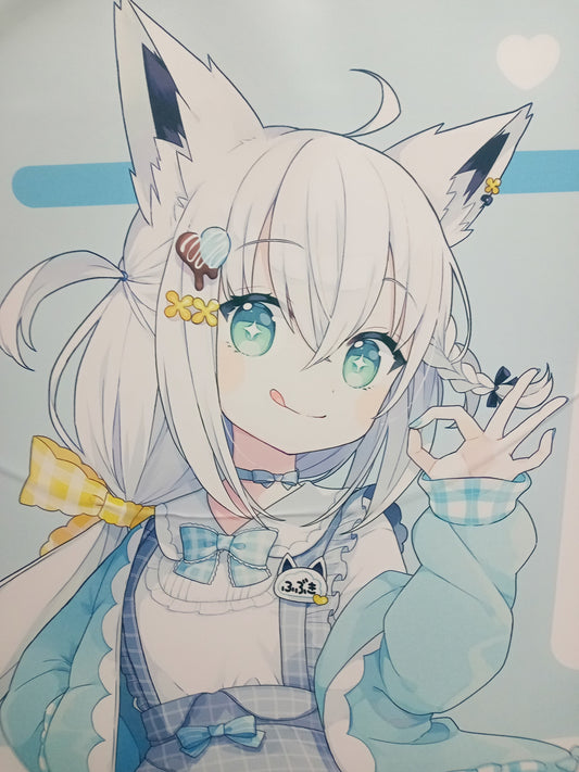 Lawson hololive life-size tapestry Shirakami Fubuki B