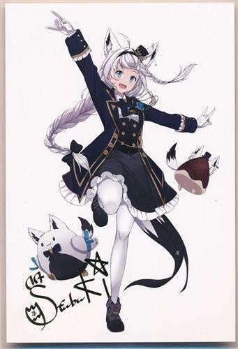 hololive hololive birthday commemorative duplicate signed postcard Shirakami Fubuki