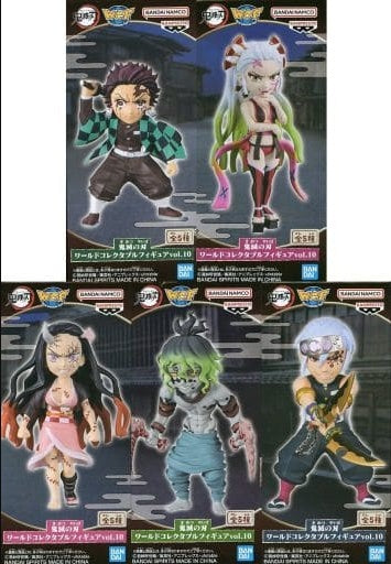 Banpresto Figure All 5 types set Demon Slayer Kimetsu no Yaiba World Collectable Figure vol.10
