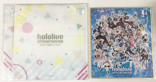 Cover hololive full color colored paper colored paper holder set hololive official fan club continuation privilege