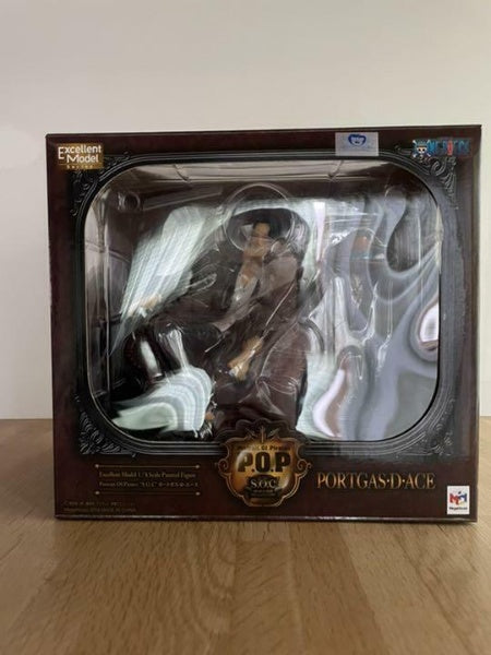 One Piece Portrait.Of.Pirates S.O.C Portgas D. Ace Figure POP BANDAI