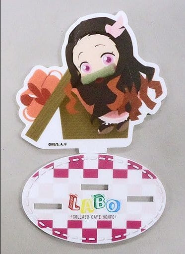 Chara Bomb Nezuko Kamado Demon Slayer Kimetsu no Yaiba x COLLABO CAFE HONPO LABO Mini Character Acrylic Stand
