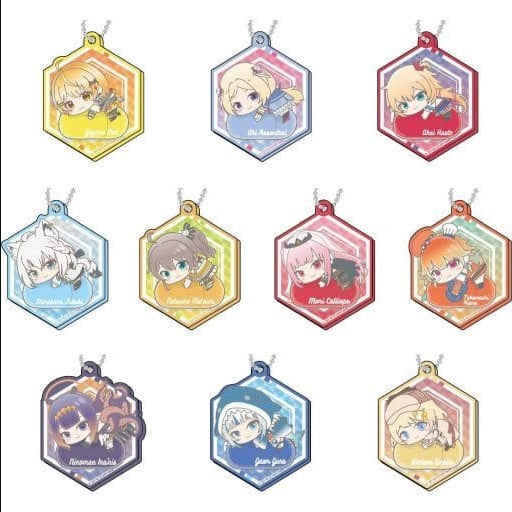 hololive Hase Pro/Bandai Keychain All 10 Types Set Kiratto Decofre Acrylic Keychain Virtual YouTuber Hololive Hug Meets B BOX
