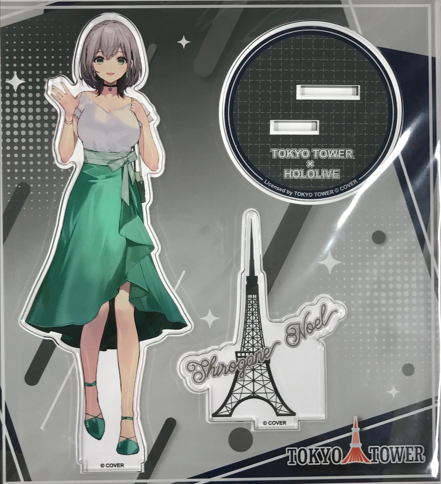 MENU hololive x Tokyo Tower Acrylic Stand Shirogane Noel