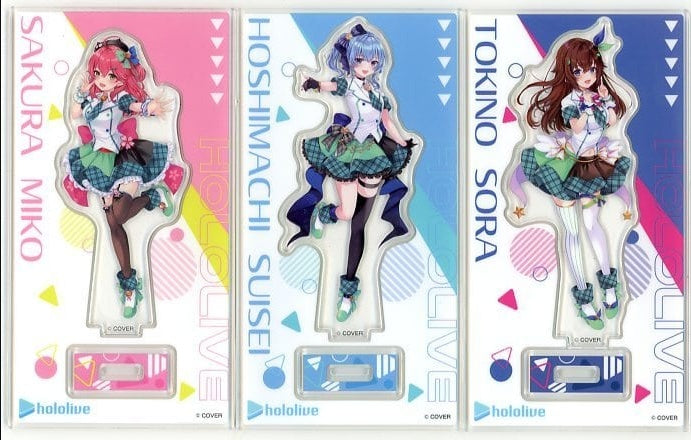 Hoshimachi Suisei with miscellaneous goods benefits Toki no Sora Sakura Miko Acrylic stand set B Vol 7 Horomato costume Vtuber Hololive x Family Mat Vol.7 Famipay WEB limited