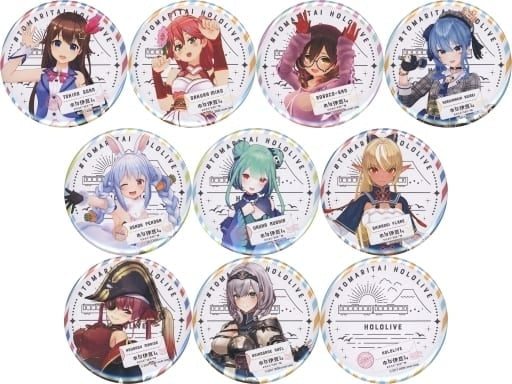 hololive Production Badge Pins C Group Can Badge 10 Piece Set Bacharu YouTuber Hololive x Izu Travel Planning Holo Izumu