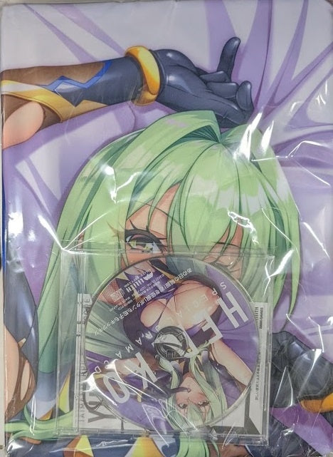 LiLiTH Taimanin RPGX Majin Hebiko-sama Dakimakura Cover Pillow Case That Day's Uniform You Conquer Buttons and Hebiko with Kitsukitsu Drama CD Comic Market 101/Comiket 101