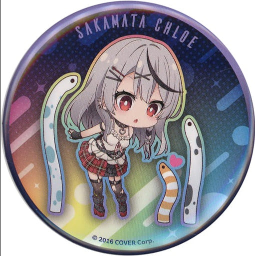 Chugai Mining Badge Bins Sakamata Chloe Chinanago Virtual YouTuber hololive Sakamata Chloe in Maxell Aqua Park Shinagawa Sakamata and Drenched Aquarium Trading Can Badge