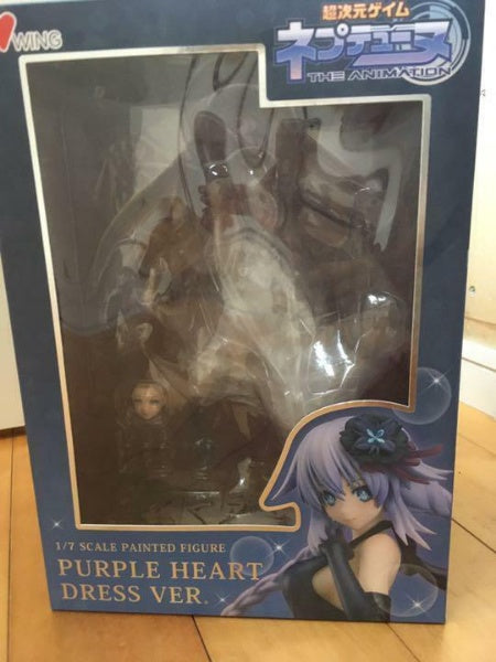 WING Hyperdimension Neptunia Purple Heart Dress Ver 1/7 PVC Figure From Japan