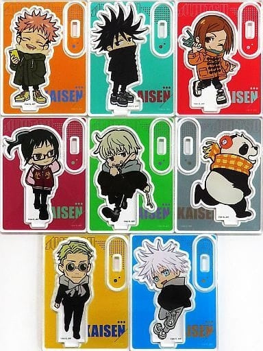 ・ Accessory All 8 Types Set Anime Jujutsu Kaisen Sorcery Fight Exhibition Late Kyoto Sister School Exchange Meeting Kishu Raito Hen Trading Acrylic Stand Mini Character