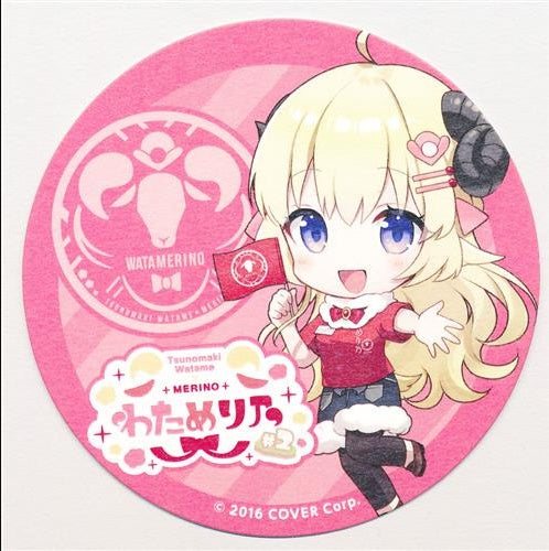 Think Innovation hololive Tsunomaki Watame x Merino Waterino 2 Limited Coaster Tsunomaki Watame A