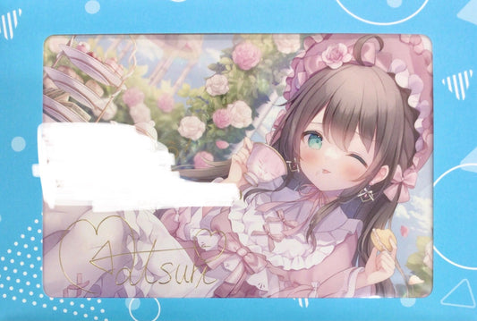 hololive hololive 4th Anniversary Commemoration Foil Stamped Copy Signed Message Postcard Original Illustration by Omochi Monaka Natsuiro Matsuri