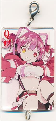 Bushiroad Creative hololive presents V no Sukonoko Otakatsu Nanda Wa Connected Playing Card Keychain Happiness World Houshou Marin A hololive presents V no Sukonon Otakatsu Nanda Wa 100th Commemorative Public Recording Special