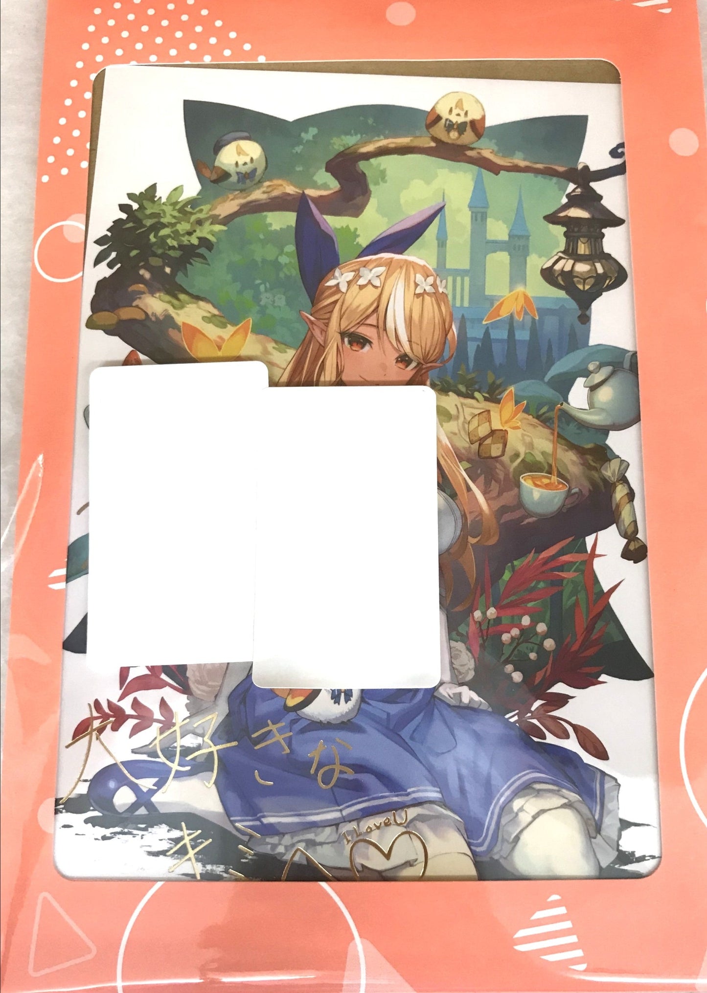 hololive hololive Birthday Anniversary 2022 Handwritten Signatureed Postcard with Foil Stamped Copy Message Shiranui Flare