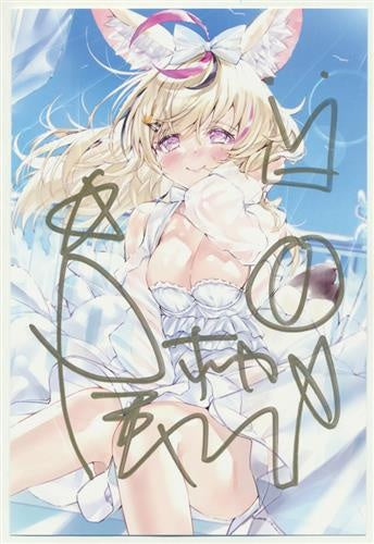 hololive hololive Birthday Anniversary 2021 Illustration postcard with Handwritten Signature by Mr. Koumashiro Omaru Polka