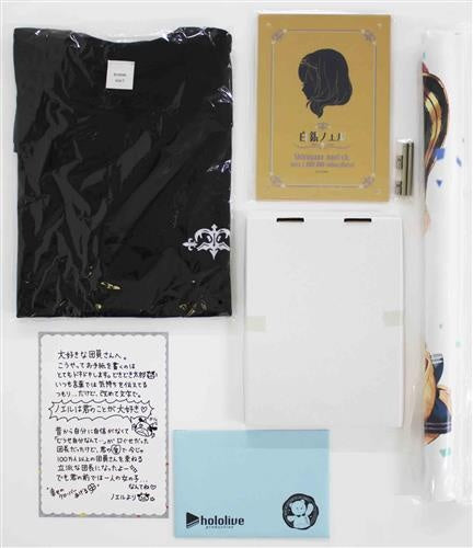 hololive hololive Shirogane Noel 1 Million People Commemorative Goods All Set T-shirt Black ver. Shirogane Noel
