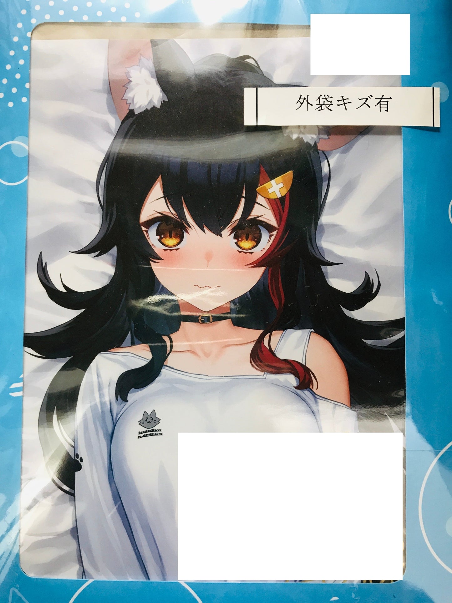 hololive hololive birthday commemoration 2022 foil stamped copy signature postcard with message Ookami Mio