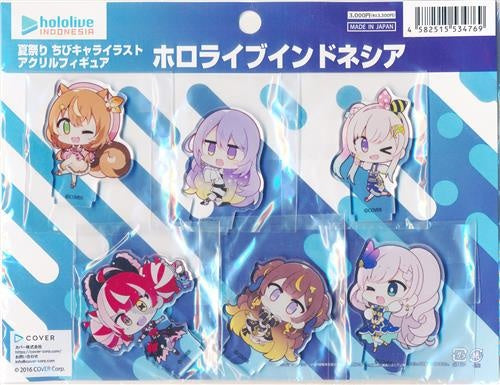 hololive Cover Hololive Summer Festival Chibi Character Illustration Acrylic Figure Hololive Indonesia