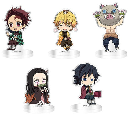 Filter/Ink Accessory Character Set of 5 types Demon Slayer Kimetsu no Yaiba Trading Mini Acrylic Stand