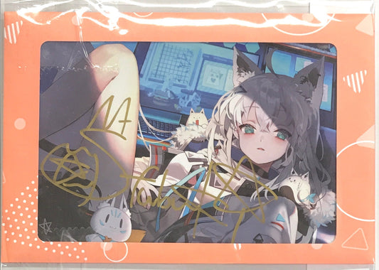 hololive hololive 4th anniversary Handwritten Signatureed postcard Shirakami Fubuki