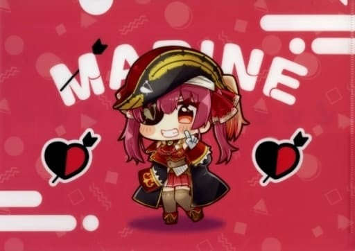 Hiromi Clear File Houshou Marine Mini Character Virtual YouTuber Hololive x JOYPOLIS DREAMY PARTY A4 Trading Clear File