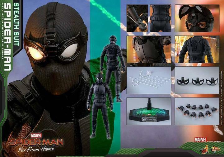 Hot toys Movie Masterpiece Spider-Man Far From Home Stealth Suit Ver. 1/6 Figure