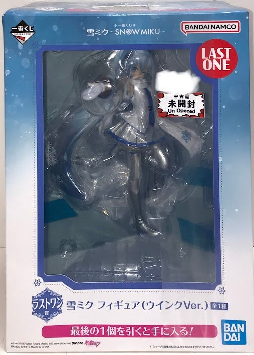 BANDAI SPIRITS ichiban kuji Snow Miku SNOW MIKU Last One Prize Double Chance Campaign Snow Miku Figure Wink Ver