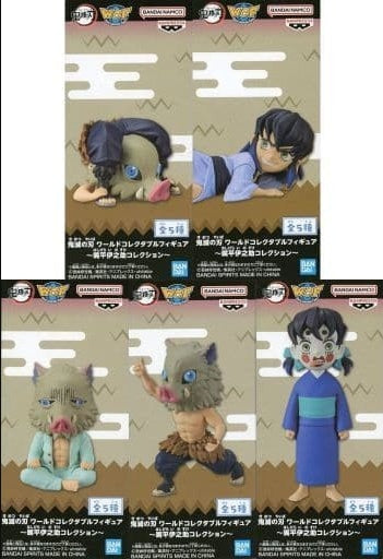 Banpresto Figure All 5 types set Demon Slayer Kimetsu no Yaiba World Collectable Figure Inosuke Hashibira Collection
