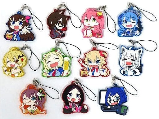 hololive Bushiroad Creative All 11 Types Set Virtual YouTuber Hololive Capsule Rubber Strap vol.1