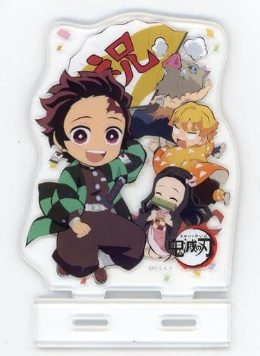 ・ Accessory Key Visual Acrylic Stand Demon Slayer Kimetsu no Yaiba Cafe x ufotable cafe Tanjiro Birthday Festival Overseas Distribution Version
