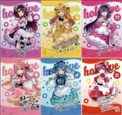 Poster set of 6 types Original A5 size clear poster Virtual Youtuber hololive x Family Mart Winter Holomart campaign Target ice cream purchase bonus