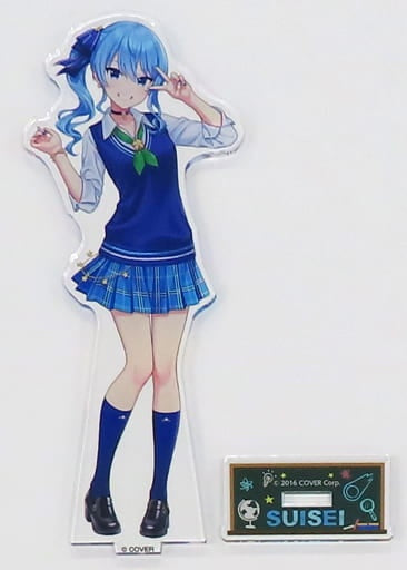 Family Mato Miscellaneous Goods Suisei Hoshimachi Illustration by En Morikura Original Acrylic Stand Vachal Youtuber Hololive x Family Mato Winter Horoma To Campaign