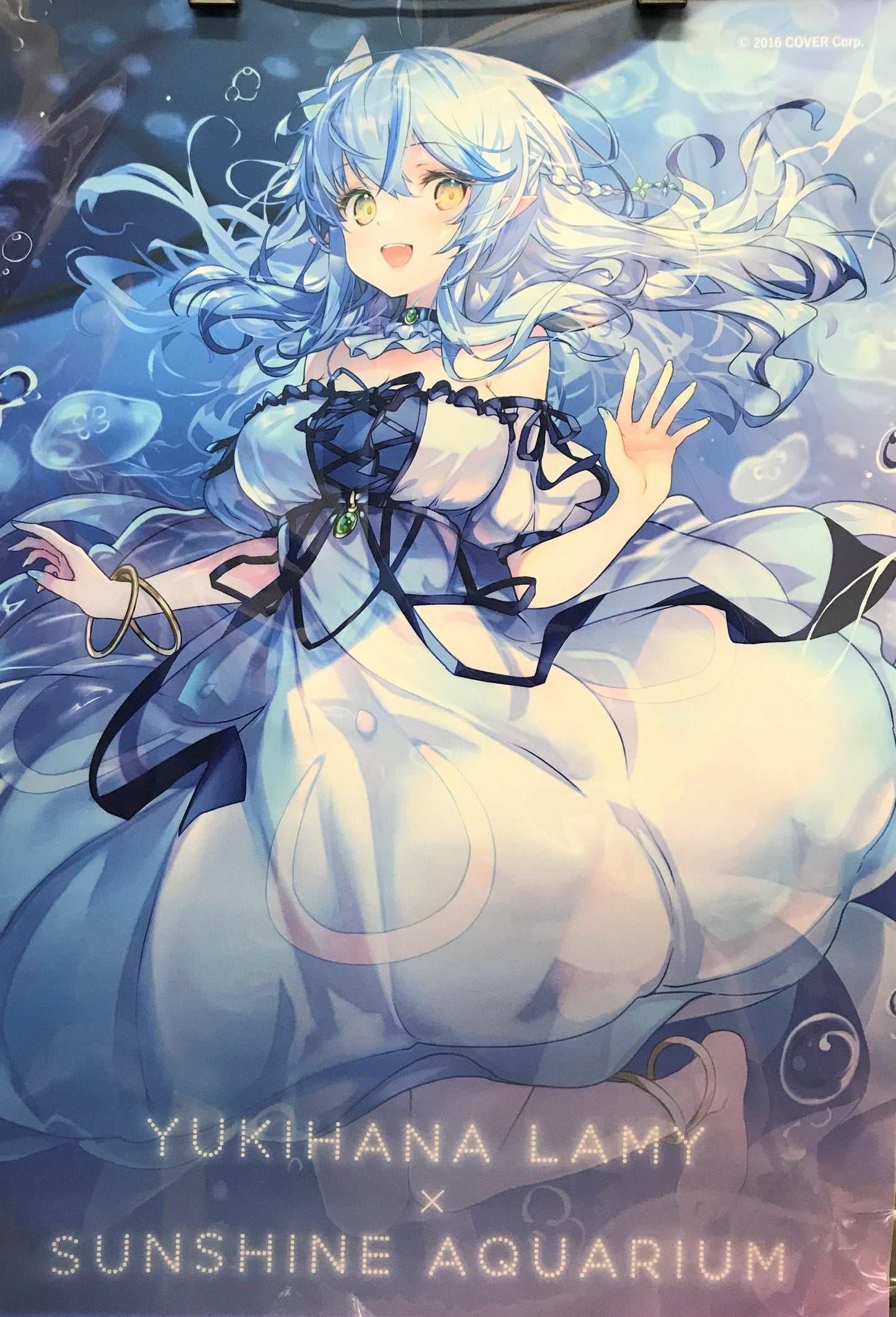 Chugai Mining hololive Yukihana Lamye x Sunshine Aquarium Aqualamyum B2 Tapestry Yukihana Lamye A