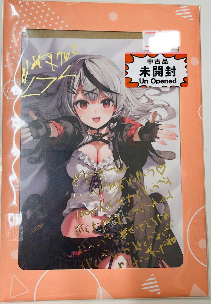 hololive hololive 1 million people commemorative Handwritten Signature postcard with foil stamped copy message Sakamata Chloe