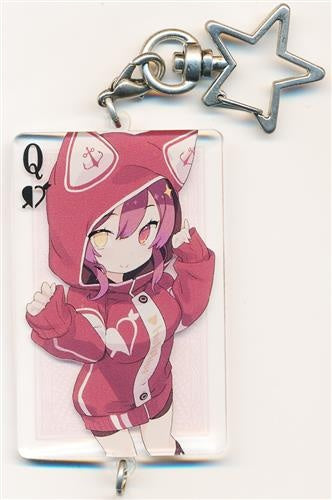 Bushiroad Creative hololive presents V no Sukonoko Otakatsu Nandawa Connected Trump Keychain Happiness World Houshou Marine B hololive presents V no Sukonoko Otakatsu Nanda Wa 100th Commemorative Public Recording Special