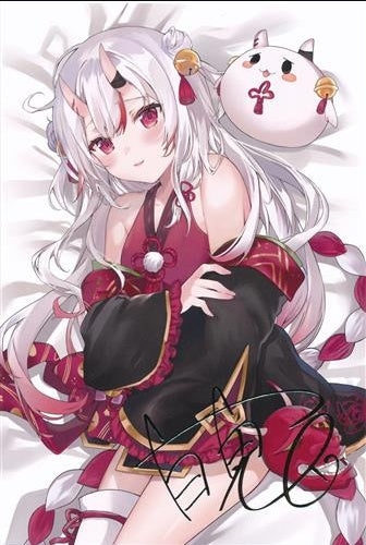 hololive hololive 3rd Anniversary Stamped Reproduction Handwritten Signatureed Postcard Nakiri Ayame